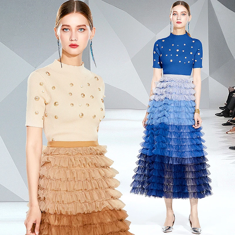 Вечерние костюмы женский комплект одежды из 2 предметов шикарный с бисером