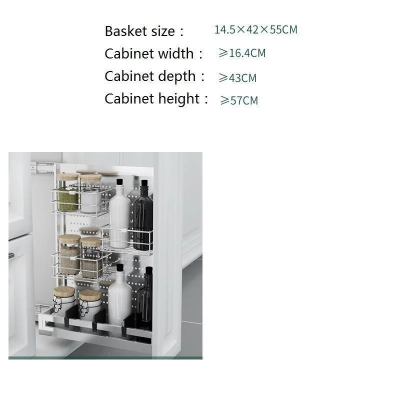 

Pantry Organizador Accessories Organizer Alacena Stainless Steel Cozinha Cocina Kitchen Cabinet Cestas Para Organizar Basket