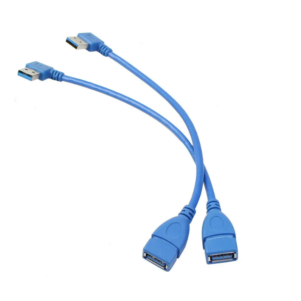 USB 3.0 Male to Female Super Speed Computer USB3.0 Extension Cable Left and Right Angle Black extending cable | Электроника