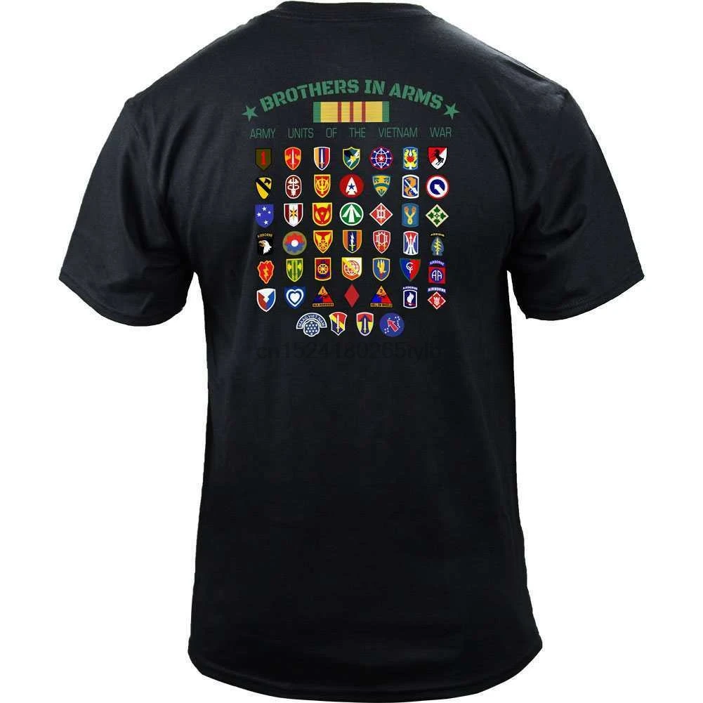 Армии США братьев в руки во время войны Вьетнаме футболка ветерана|Мужские