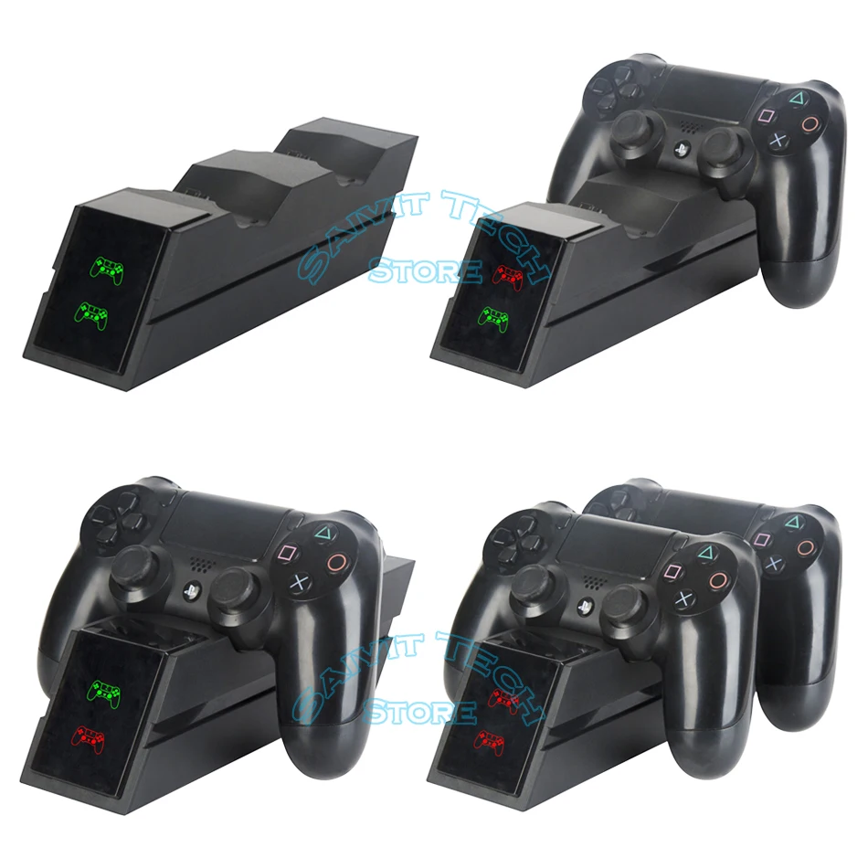 wireless controller fast charger stand for playstation 4 ps4slimpro dualshock ps 4 pro game pad joystick charging dock station free global shipping