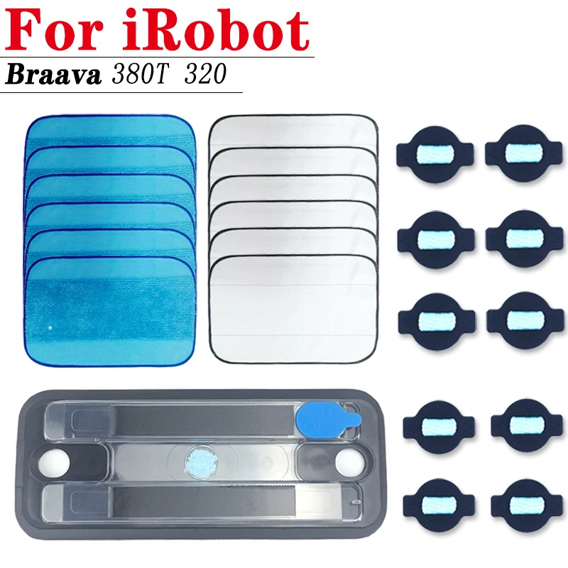 

For IRobot Braava 380T 320 380 5200 Mint5200C 4200A 4205 Mopping robot accessories cleaning cloth water tank spare parts