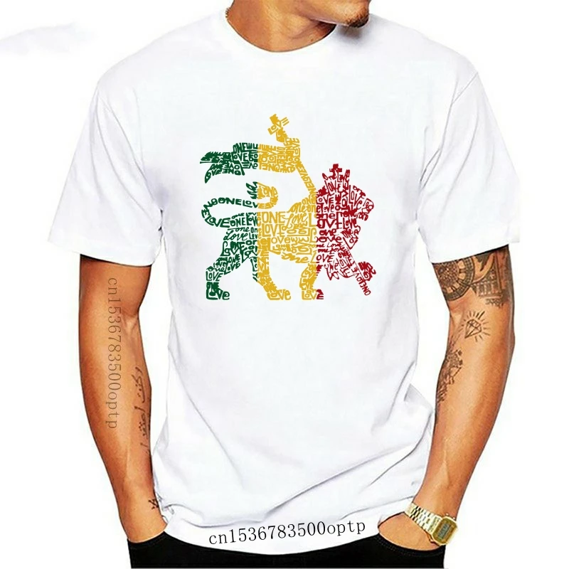 

New CuGuGo Mens Majestic Rasta Lion 3D T Shirt Short Sleeve