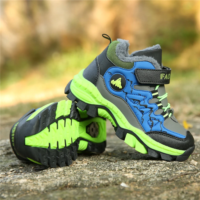 Детская зимняя обувь для мальчиков Нескользящие зимние кроссовки 2020 уличные