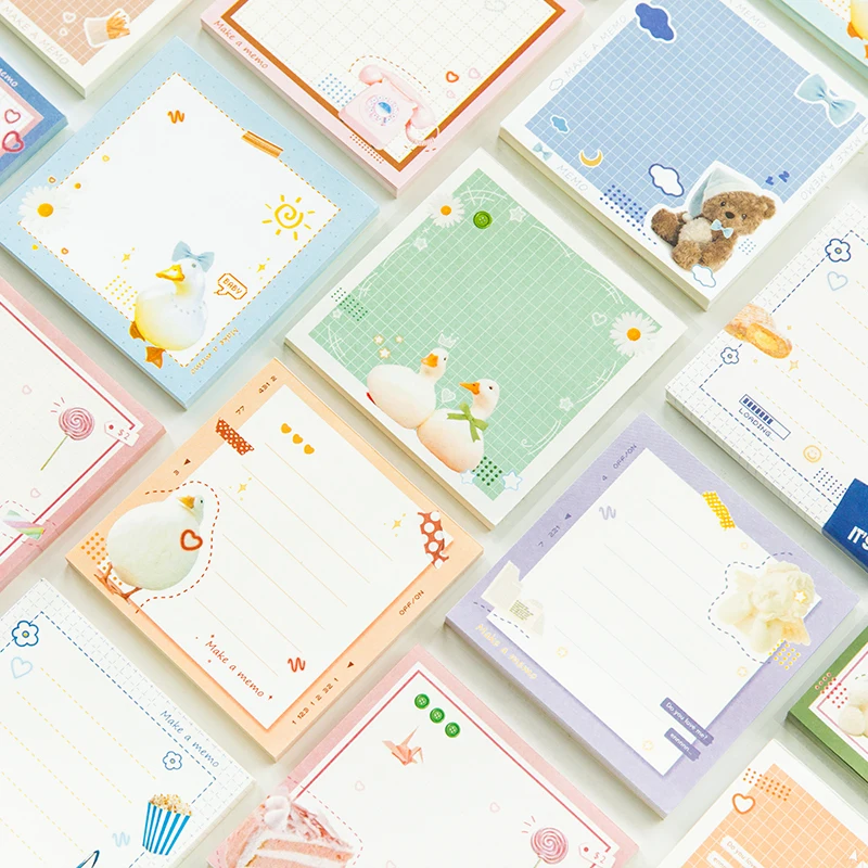 

12PCS/LOT animal Carnival series fresh and lovely message memo pad