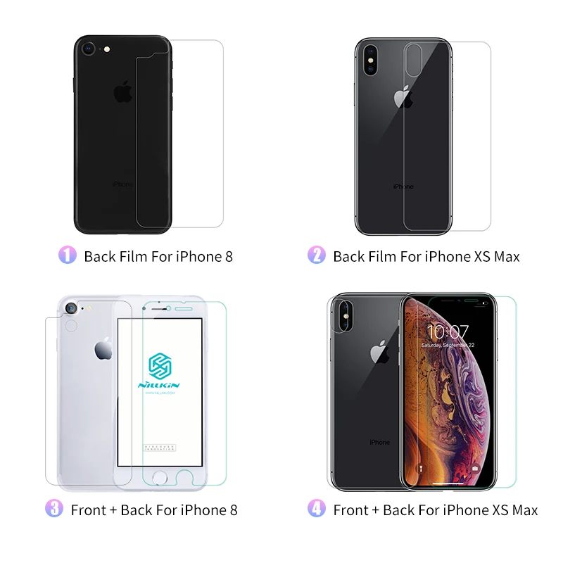Закаленное стекло NILLKIN для iPhone XS Max взрывозащищенное прозрачное HD 8 9H защита