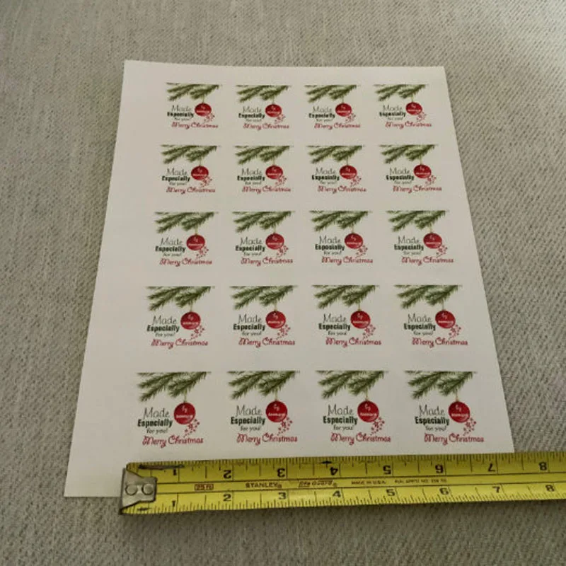 Наклейка с логотипом на заказ 100 шт. 2-10 см белая этикетка/Свадебная наклейка