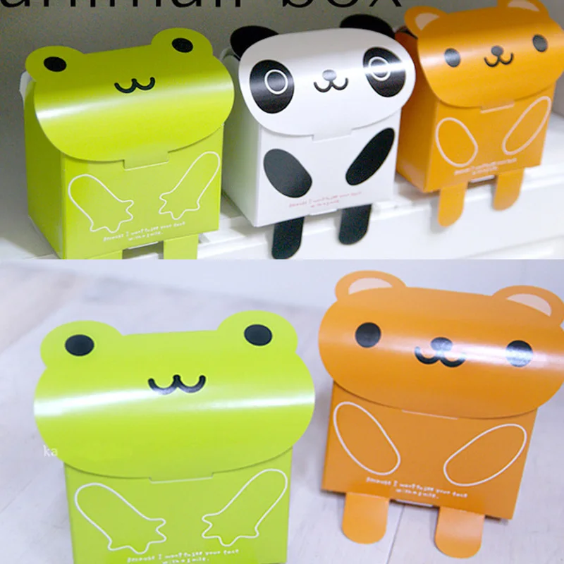 Оптовая продажа милая панда медведь лягушка дизайнерская коробка маленькая