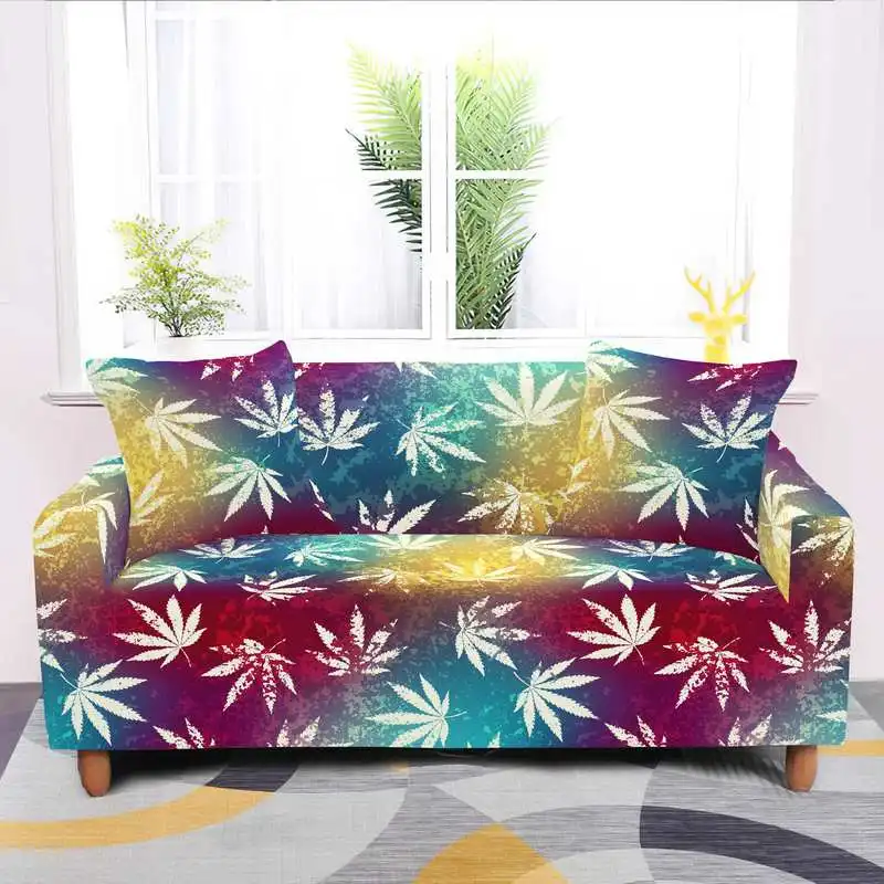 

Живой листья чехлов эластичный чехол для дивана стрейч на двоих чехол 1/2/3/4 местный Чехлы мебель защитное покрытие