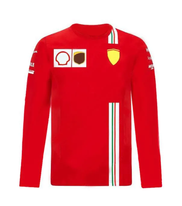 

2021 new F1 team long sleeves, men's and women's racing T-shirts, F1 car downhill jerseys, the same styles are customized
