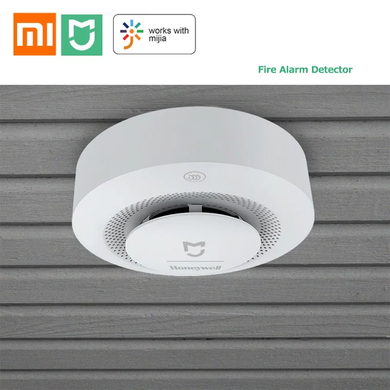 xiaomi smart smoke detector fire natural gas alarm sensor work with mijia gateway 3 app real time alarm application control free global shipping