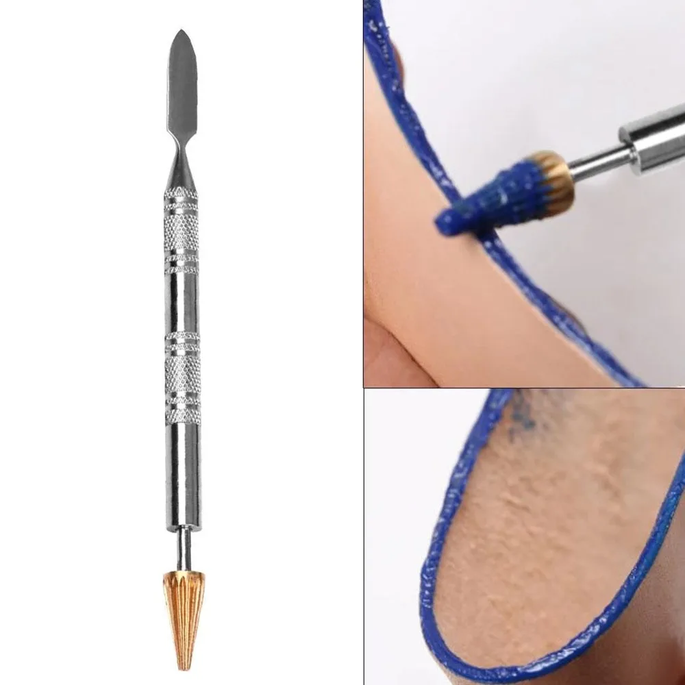 

Dual-Purpose Brass Head Leather Dual Head Edge Oil Gluing Dye Pen Applicator Speedy Paint Roller Tool For Leather Craft Tools