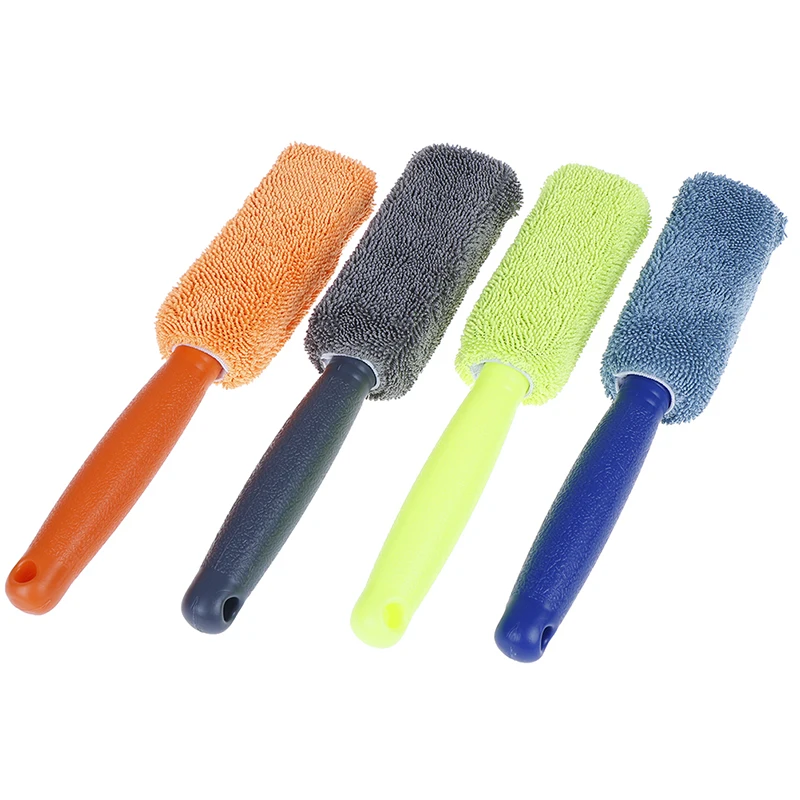 New 1Pc Microfiber Car Tire Engine Washing Tool Detailing Cleaner Wheel & Rim Brush for Trunk Motorcycle Bike | Автомобили и