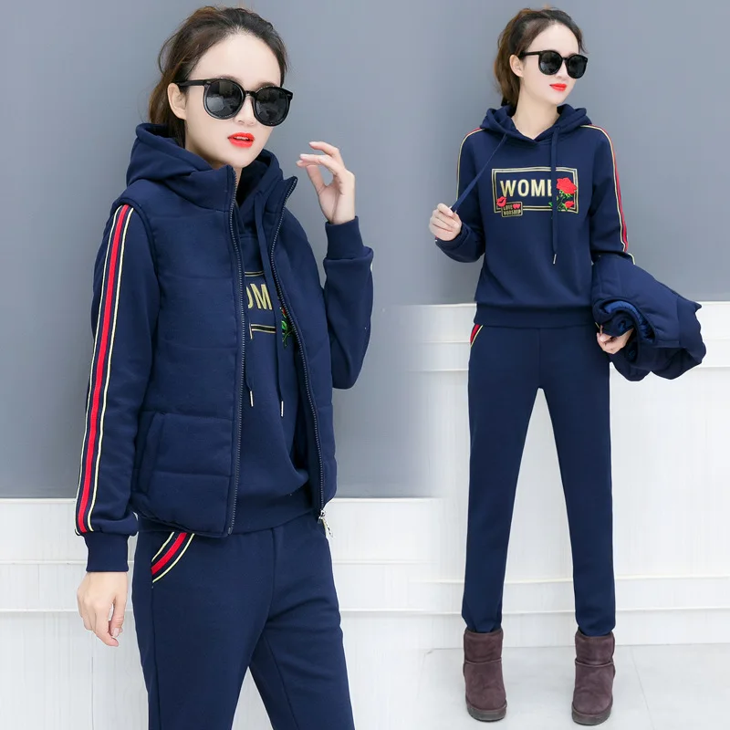 Женский спортивный костюм спортивная одежда зимняя флисовая плотная куртка