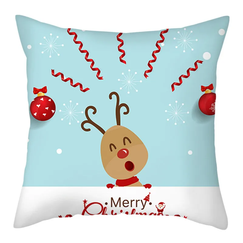 Зимний Рождественский Чехол на подушку Fuwatacchi стильный чехол для подушки