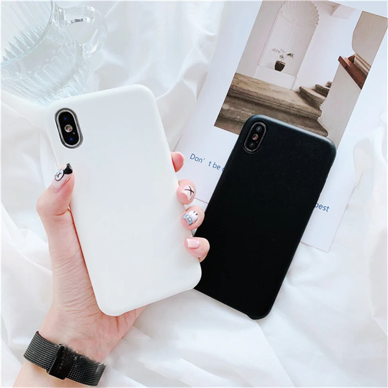 Lovebay матовый однотонный чехол для телефона iPhone X XR Xs Max ультра тонкие простые