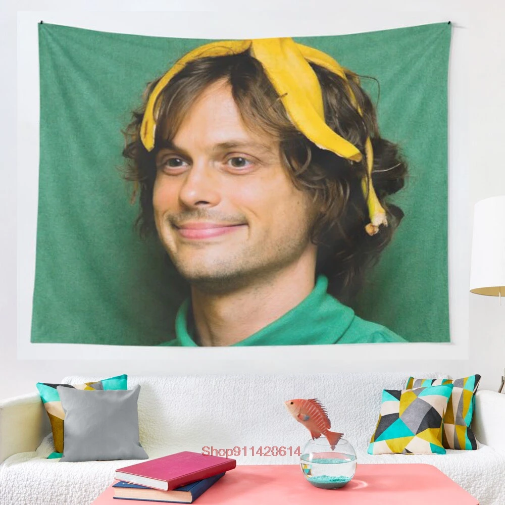 

matthew gray gubler with a banana tapestry Art Tapestry Ins Tapestry Household Bedside Decoration Cloth Hanging Tapiz