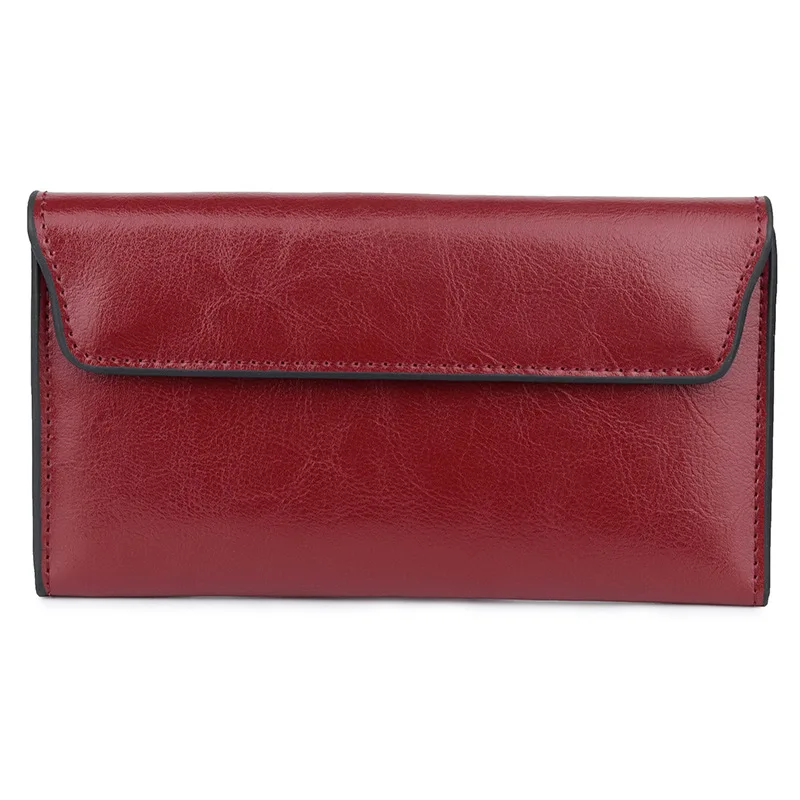 

Factory Direct Leather Large-Capacity Ultra-Thin Women's Purse Fashion Simple Multi-Functional Ladies Clutch Bag Cute Wallet