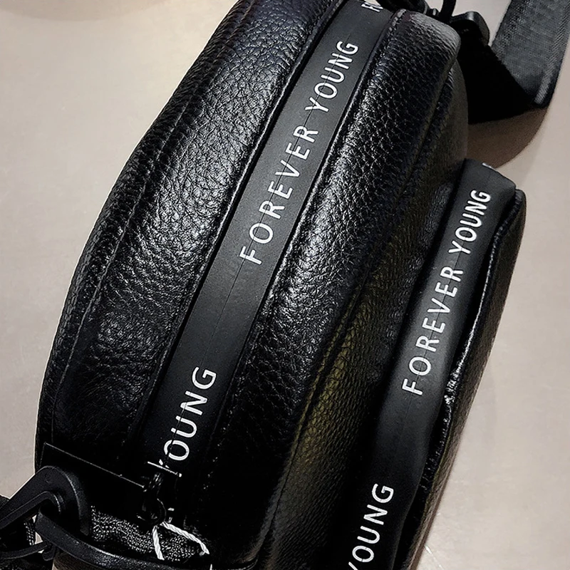 Женская сумка-мессенджер из натуральной кожи Маленькая вечерняя сумка через