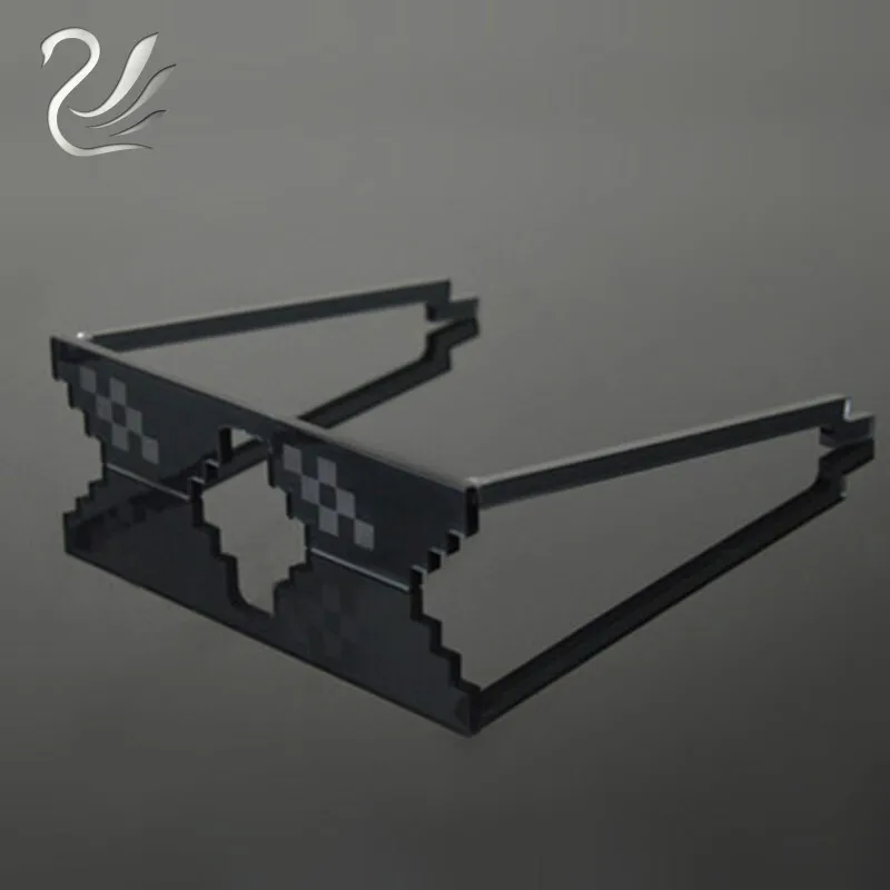 UANLOE Лидер продаж Пиксели солнцезащитные очки игровой дизайн мозаика Косплэй