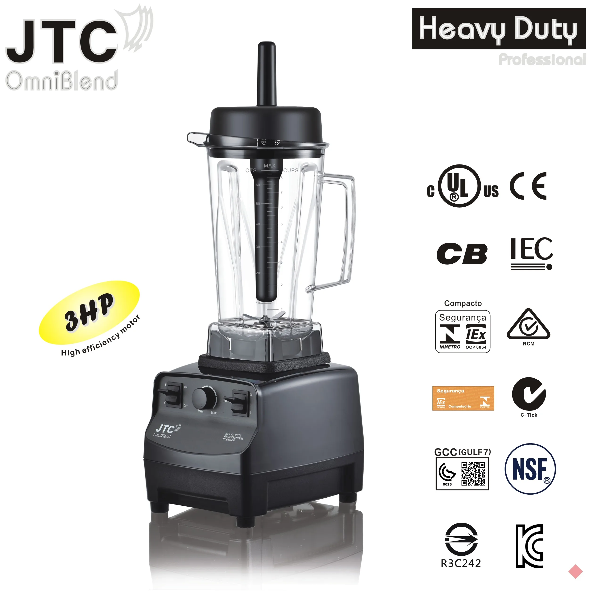 

Коммерческий блендер JTC OmniBlend 2 л серый