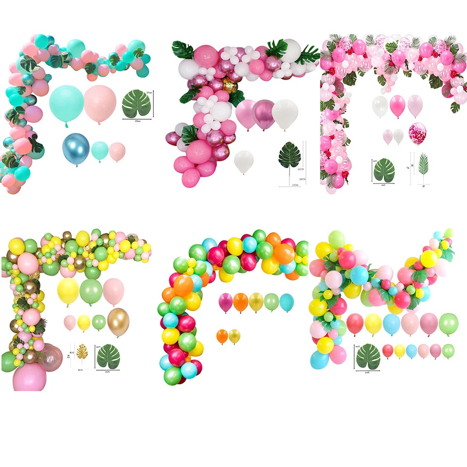 1 Набор воздушных шаров с фламинго розовые летние ананасовые шары украшение для