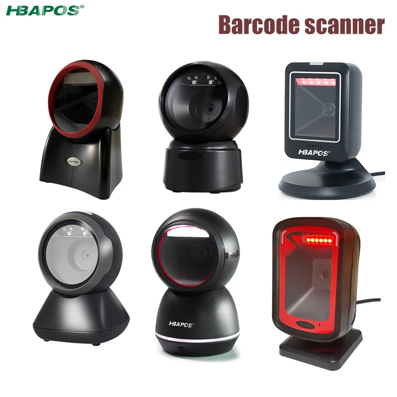 Barcode Scanner Omnidirectional 1D 2D QRcode Desktop Hands-Free Wired USB Platform Scanning Reader for supermarket store | Компьютеры и