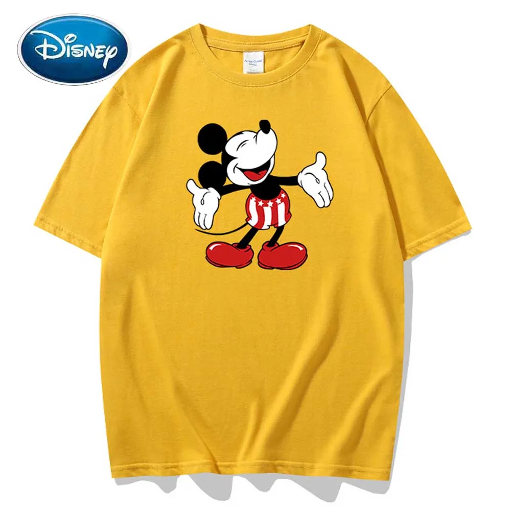 Стильная женская футболка унисекс с изображением волшебника Диснея Микки Мауса