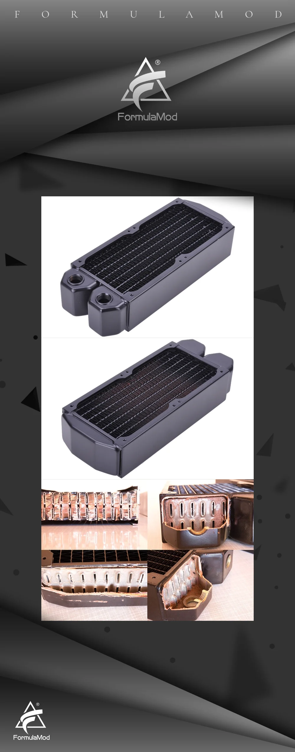 Холодный ряд медный радиатор Alphacool NexXxoS XT45 2*80 мм/160 мм
