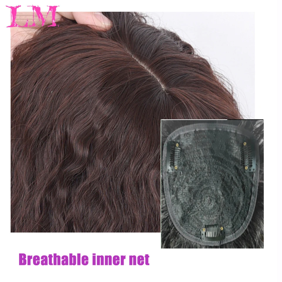 

LM Corn Whisker Wig 3D Dangs Replacement Piece Hair Covering White Hair Invisible Hairpiece Synthetic Wig Clip In Hair Bangs