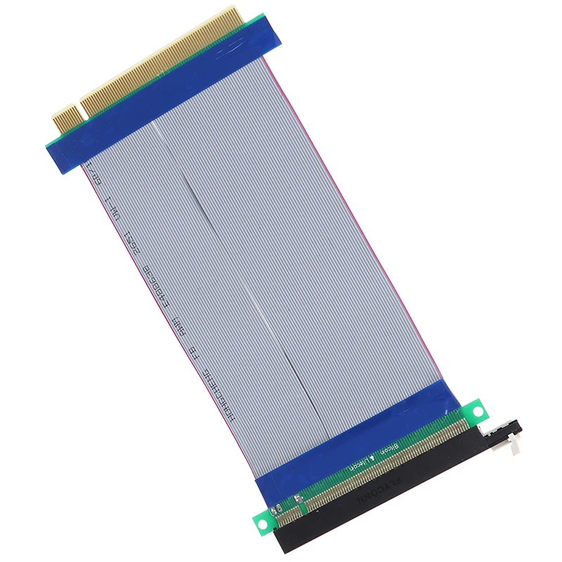 

16X Riser Extender Card Adapter Flexible Cable PCI Express PCI E 16X Riser Card Ribbon Extender Extension 18cm Cable