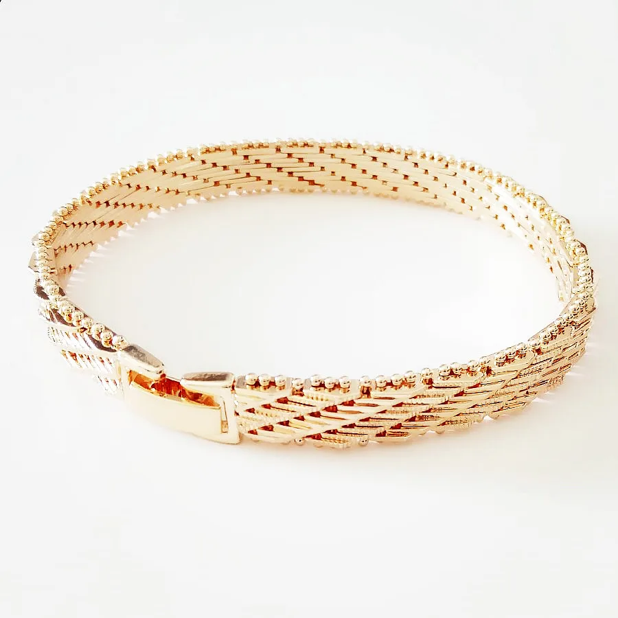 585 золотой браслет мужские ювелирные изделия новая мода 20 см длинный браслеты 8 мм