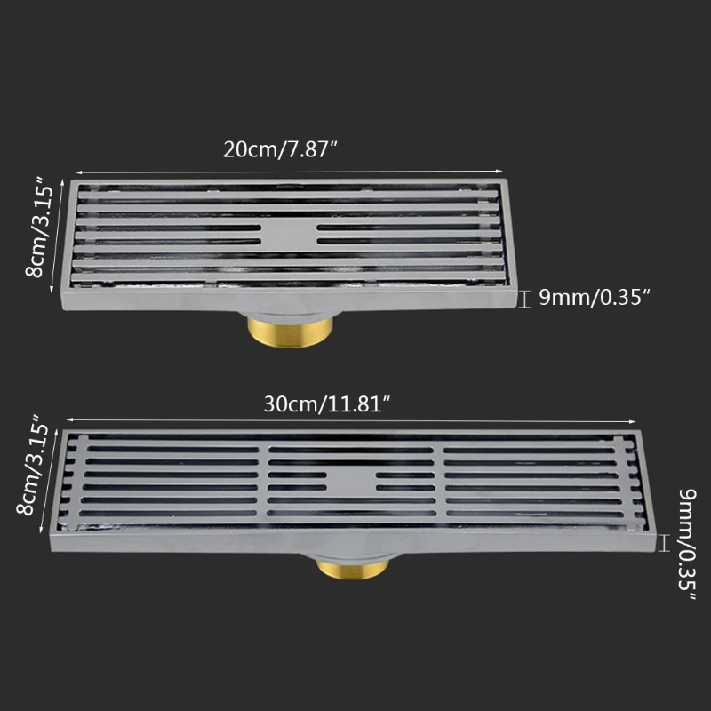 

Invisible Stainless Steel Floor Linear Waste Grates Grid Strainer Shower Drain