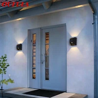 oufula modern wall sconce outdoor led waterproof patio wall lamp creative decorative for garden porch balcony courtyard