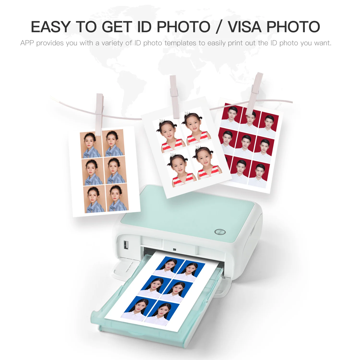 

Portable Mini Full Color Photo Printer WIFI Househeld Thermal Sublimation Printer 300dpi AR Printing Automatic Lamination