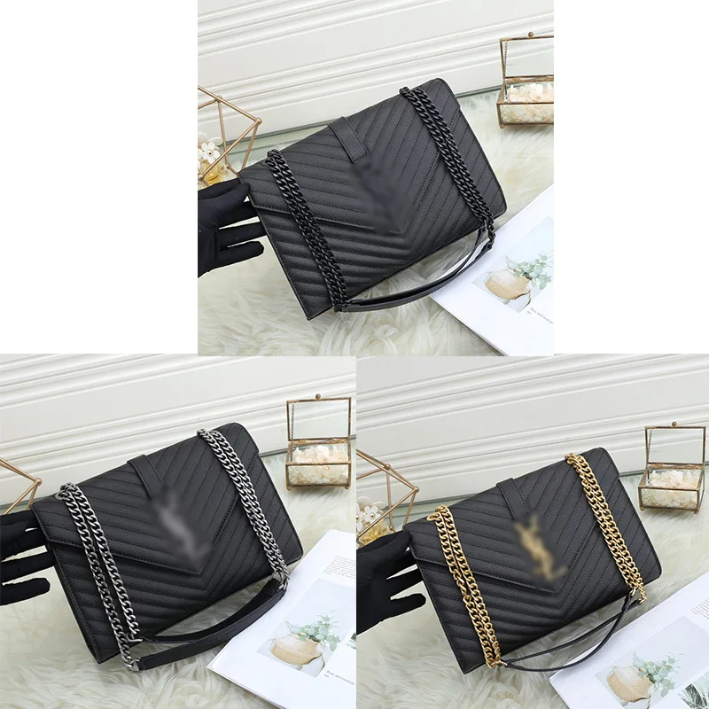 

New Chain Bag Fashion Genuine Leather Ladies Handbag Vintage Flap Commuting Baguette Female Underarm Bag Messenger Bag For Women