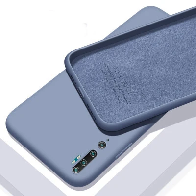 gray Для xiaomi mi Note 10 Pro чехол мягкий жидкий силиконовый тонкий кожаный чехол защитный чехол на заднюю панель для xiaomi mi CC9 Pro note10 - Цвет: gray