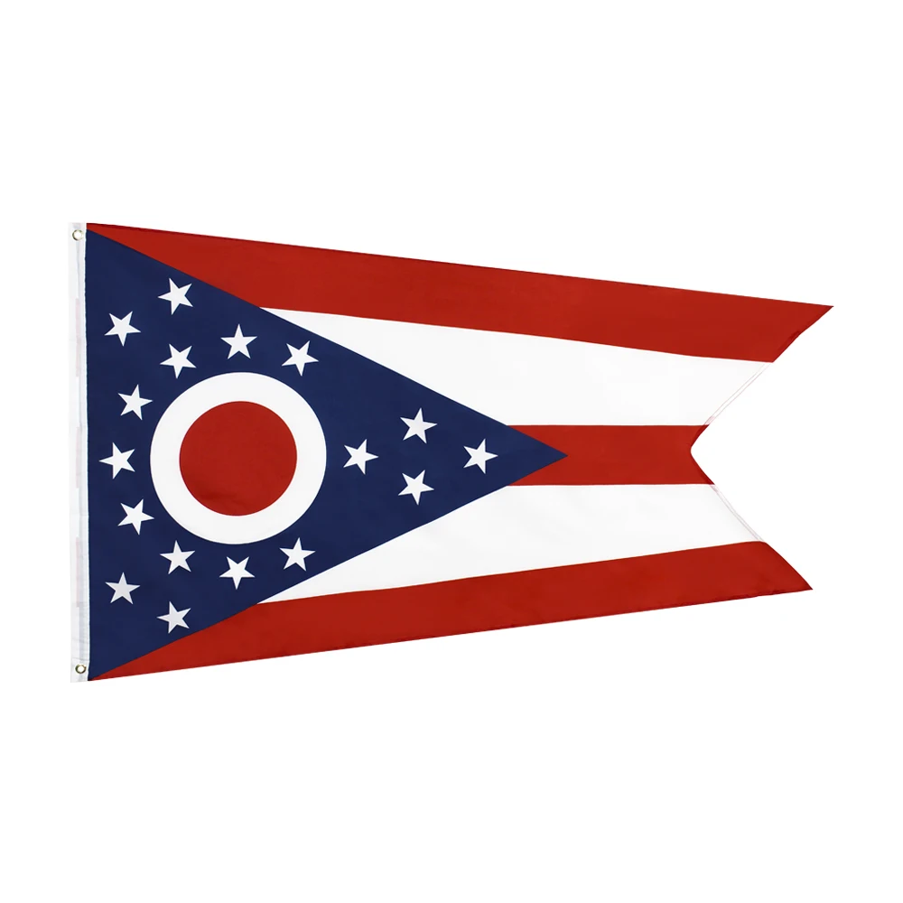 

FLAGCORE 3x5Fts 90X150cm American Ohio Flag