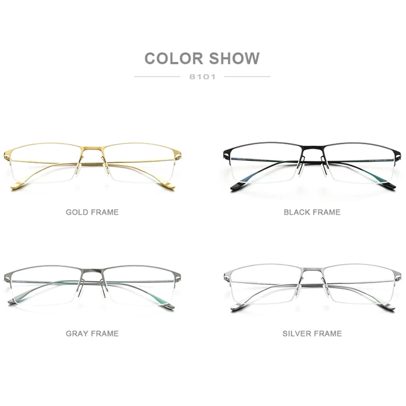 FONEX Titanium Alloy Glasses Men Ultralight Square Myopia Eyeglasses Frame Prescription Optical Korean Eyewear 8101 | Аксессуары для
