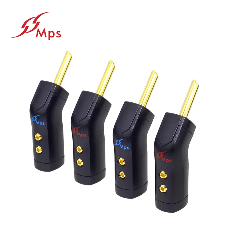 HiFi MPS North Star HiFi динамик банан вилки Чистая медь разъем 24 к родий позолоченный для усилителя динамик