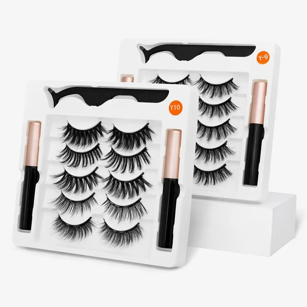 5 пар набор магнитных ресниц для наращивания 2 бутылки | Красота и здоровье