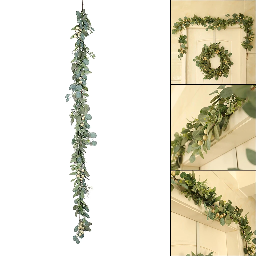 

2M Artificial Eucalyptus Garland ing Fake Trailing Flower Plant Vine Ivy