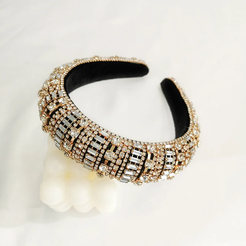 Роскошные повязки на голову в стиле барокко с бриллиантами аксессуары для волос