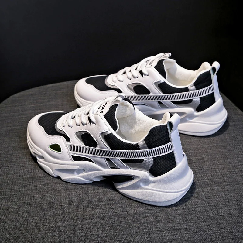 

2021 spring new breathable sports shoes women's Korean version Harajuku daddy shoes female student running leisure shoes female