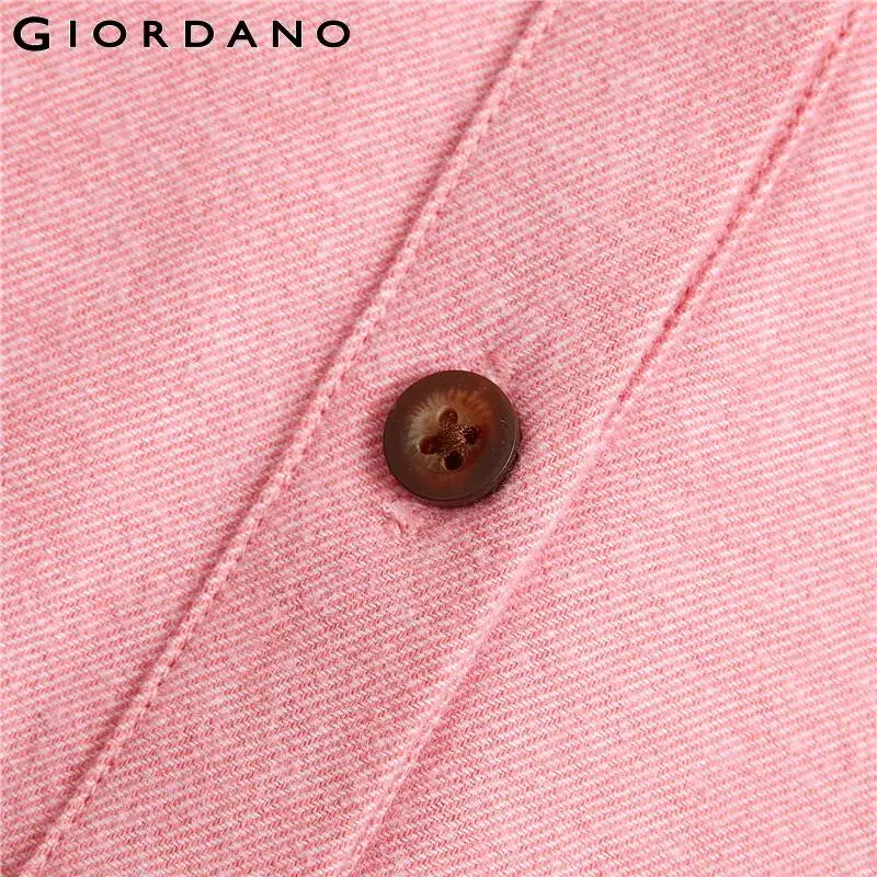 Женские Фланелевые блузки Giordano с длинным рукавом и круглым вырезом мягкие