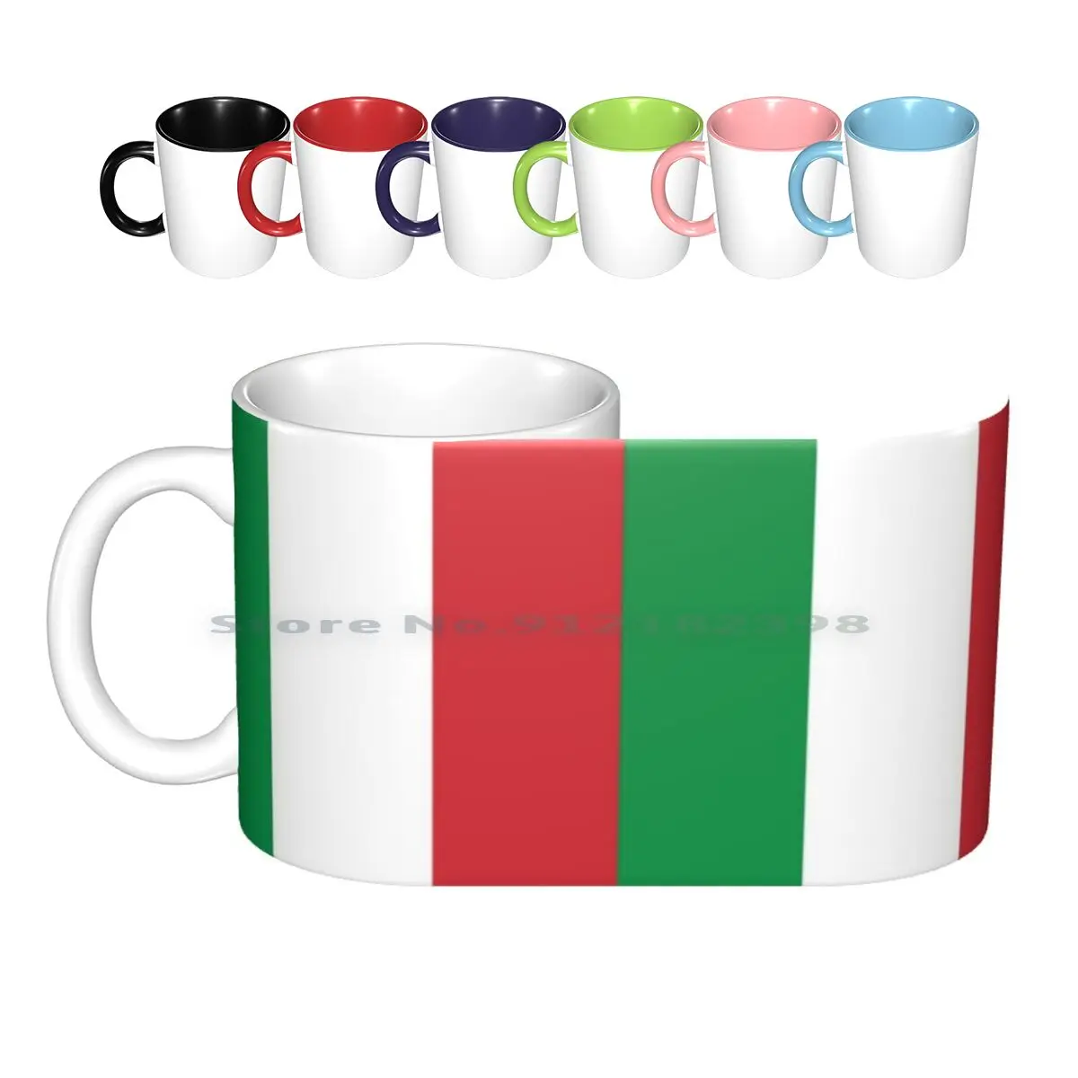 Керамические кружки с итальянским флагом кофейные чашки кружка для молока и чая