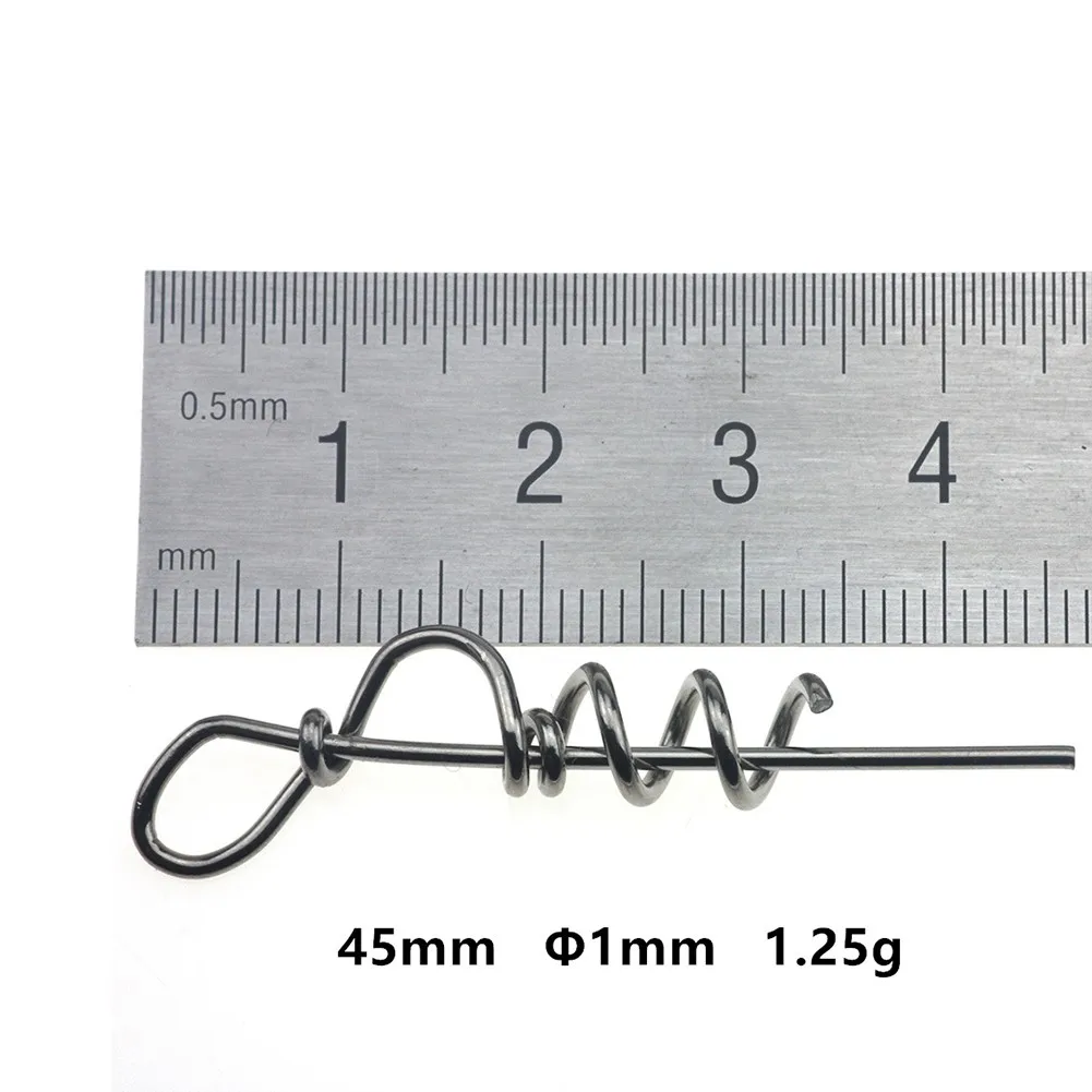 

20pcs/Pack Fishing Spring Twistting Lock Centering Pin Screw Soft Bait For Soft Lure Worm Fishing Tackle Lure
