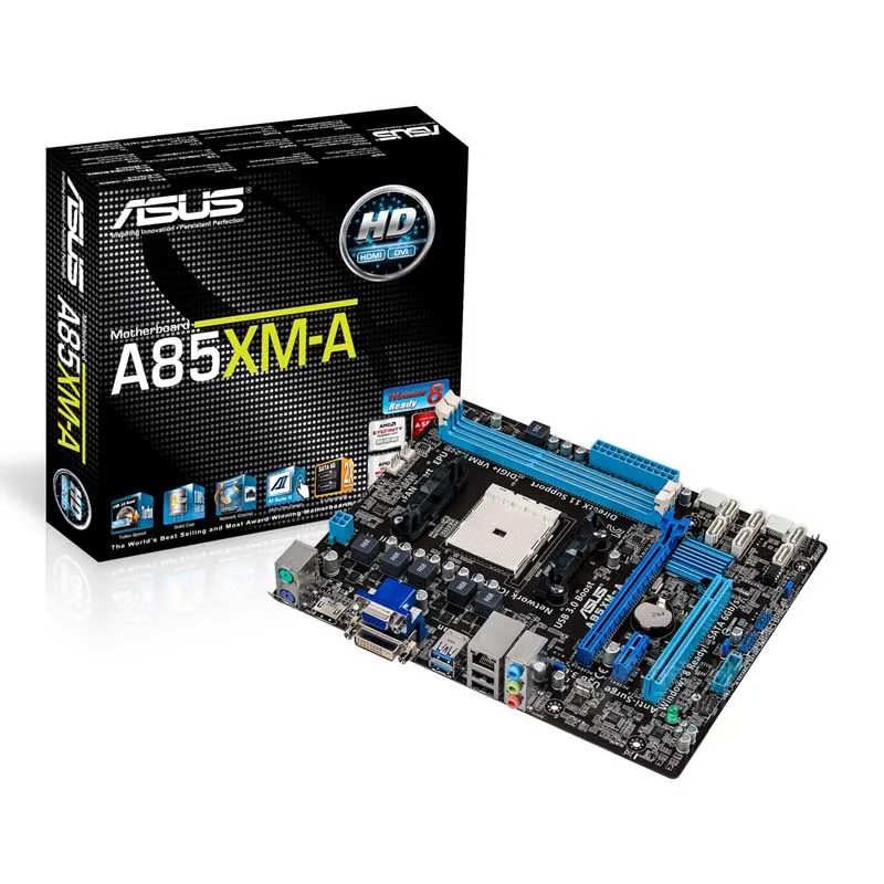 

Новая настольная Материнская плата ASUS, модель FM2 DDR3 AMD A85X AMD A10/A8/A6/A4 USB3.0 SATA III PCI-E 2,0 Micro ATX, материнская плата