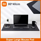 Коврик для мыши Xiaomi 800x400, из натуральной кожи, водонепроницаемый, нескользящий