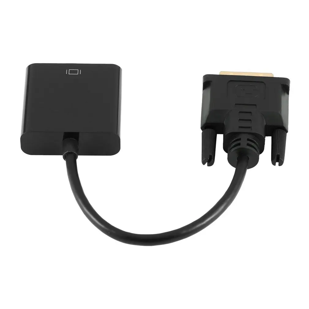 Full HD 1080P DVI-D to VGA Active Adapter Converter Cable 24+1 Pin Male 15Pin Female Monitor for PC Display Card | Электроника